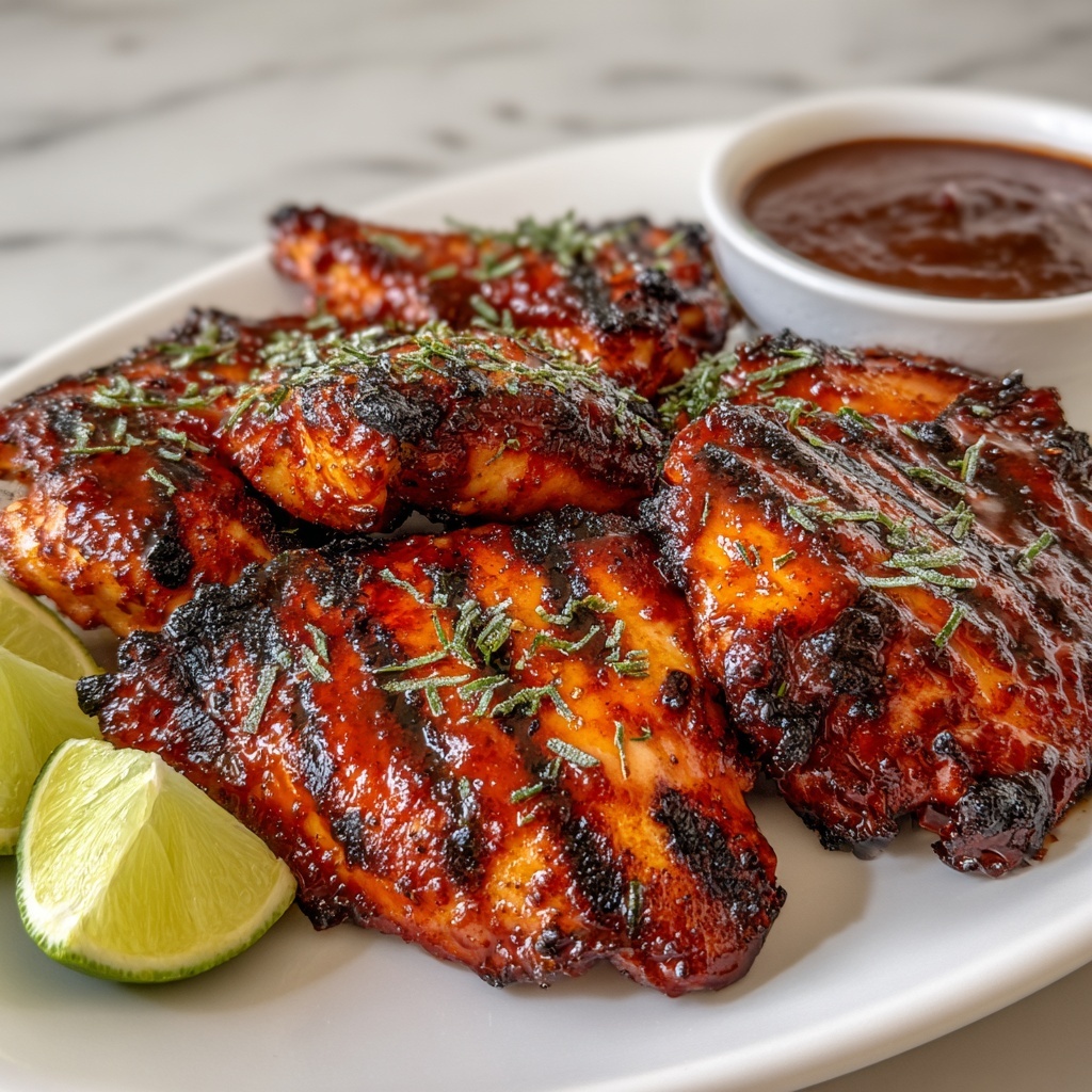 Grilled Thai Chicken with Sweet Chili and Lime Recipe - Recipe Image