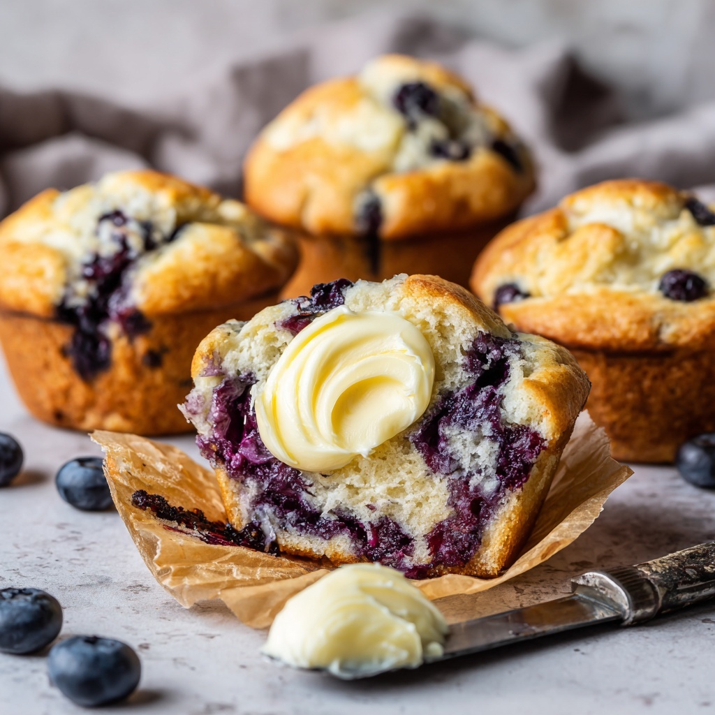 Nana's Best Blueberry Muffins Recipe - Recipe Image